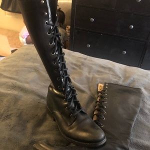 Black military boots